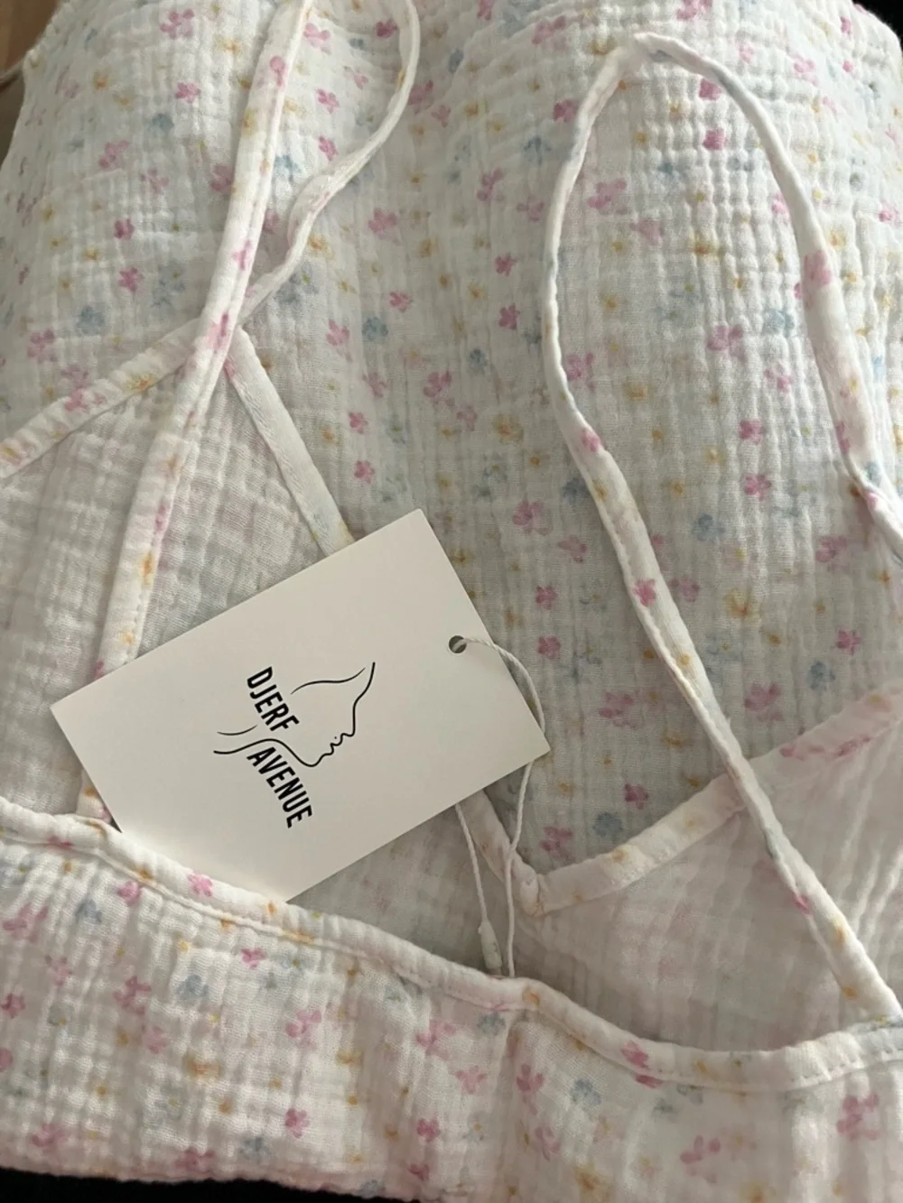 Djerf MUSLIN STRAP TOP SUMMER FIELD M BNWT - Picture 3 of 6
